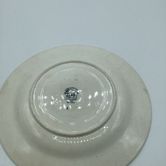 Rare Antique 1907 Semi Vitreous BUFFALO POTTERY  9 3/8" Plate #1321 - Picture 5 of 5